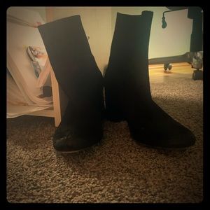 Free people velvet black bootie